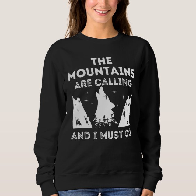 Sudadera Las Montañas Están Llamando Y Debo Ir 1 (Anverso)