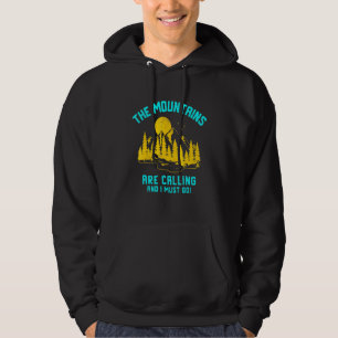 Sudadera Las Montañas Están Llamando Y Debo Ir - Al Aire Li