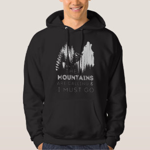 Sudadera Las Montañas Están Llamando Y Tengo Que Ir Afeitan