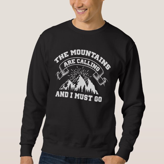 Sudadera Las montañas llaman (Anverso)