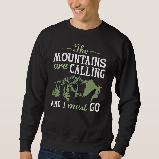 Sudadera Las montañas llaman (Anverso)