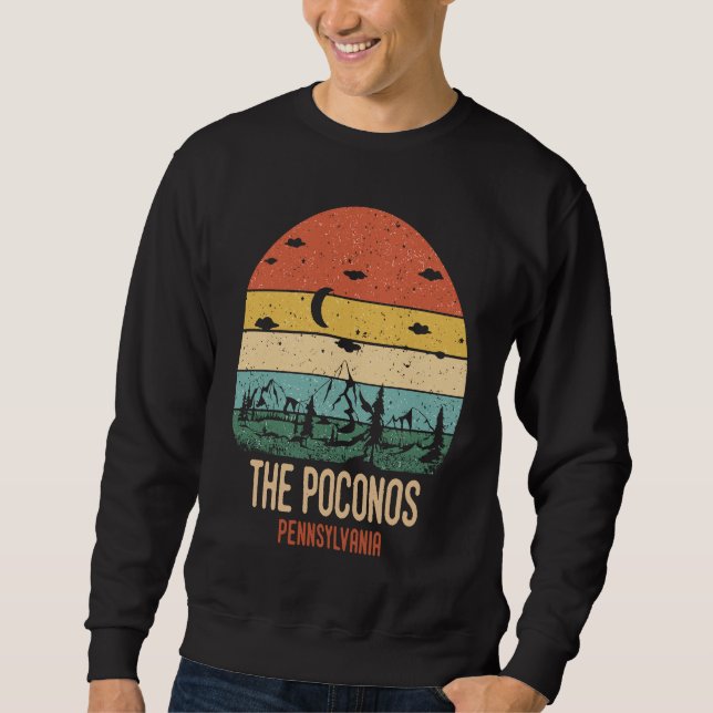 Sudadera Las Montañas Poconos Pennsylvania Senderismo Vinta (Anverso)