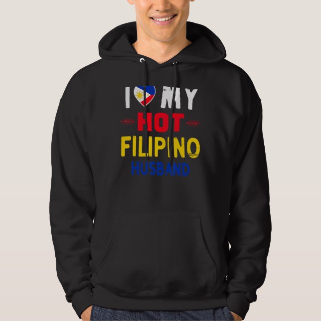 Sudadera Las mujeres a las que amo a mi esposo filipino cal (Anverso)