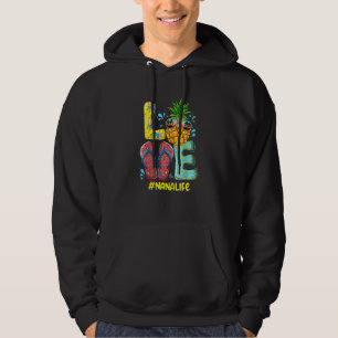 Sudadera Las Mujeres Aman A Nana Life Flip Flops Hippie Pin