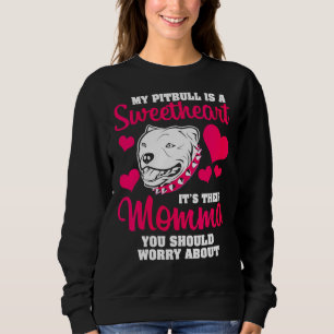 Sudadera Las Mujeres Aman A Pitbull Divertido Perro Pitbull