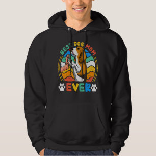 Sudadera Las mujeres Beagle Mejor Perro Mamá Jamás Perro Re