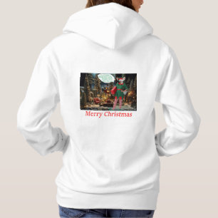 Sudadera las mujeres capuchan. Feliz Navidad. fennec fox/el