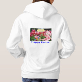 Sudadera las mujeres capuchan. Feliz Pascua.