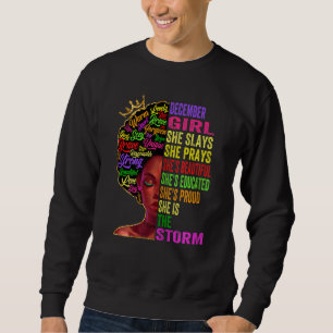 Sudadera Las mujeres Chicas de diciembre Says y Reyes Dicie