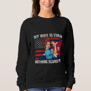 Sudadera Las mujeres cubanas que esconden a mi esposa no es