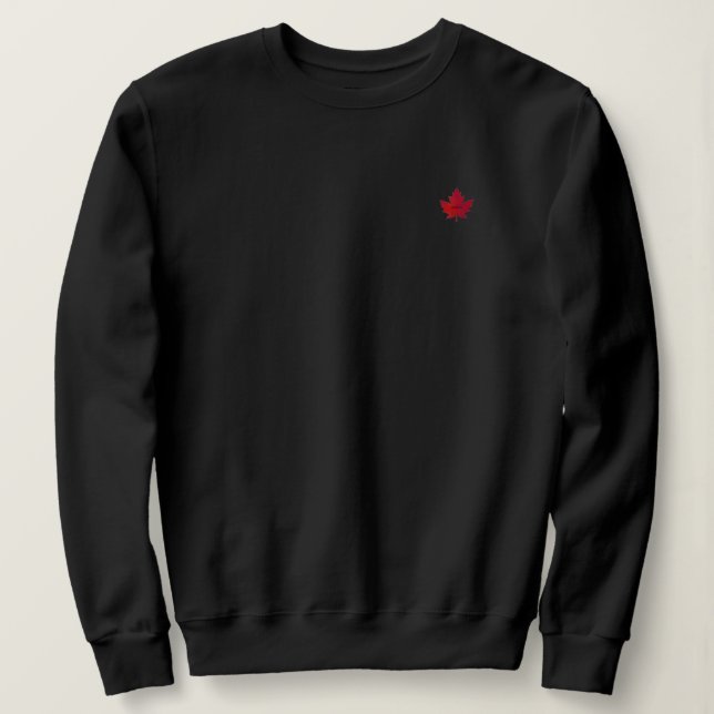 Sudadera Las mujeres de Canadá de la hoja de arce de otoño  (Anverso del diseño)