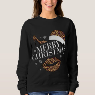 Sudadera Las mujeres de Merry Christmas leopard print