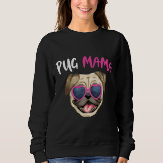 Sudadera Las mujeres de Pug Mama Cute Dog Mom Classic T-Shi