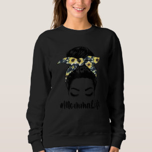 Sudadera Las mujeres desordenadas Bun Momma Life Día de la