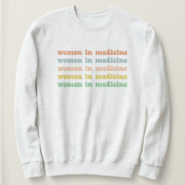 Sudadera Las mujeres en la enfermería futura retro de medic