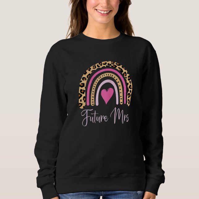 Sudadera Las mujeres futuras Sra. Leopard Rainbow pronto se (Anverso)