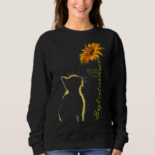 Sudadera Las mujeres girasoles mejor papá gato jamás dulce 