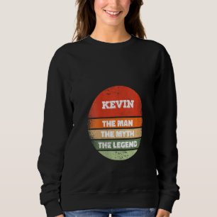 Sudadera Las Mujeres Kevin El Hombre El Mito La Leyenda Gra