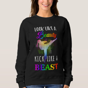 Sudadera Las Mujeres Kickboxing Tee Se Parecen A Beauty Kic