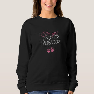 Sudadera Las Mujeres La Chica Y Su Perro Labrador Perro Pat