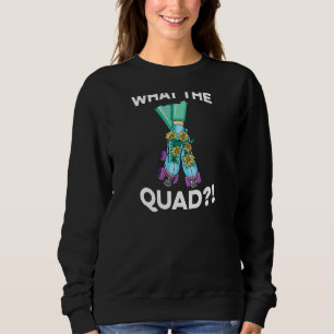 Sudadera Las Mujeres Lo Que El Cuádruple Cita Para Un Patin