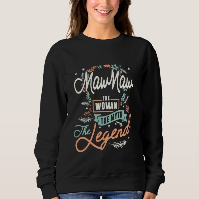 Sudadera Las Mujeres Mawmaw La Mujer Mitos Leyenda Navidade (Anverso)