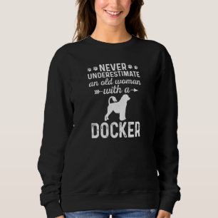 Sudadera Las Mujeres Nunca Subestiman A Una Vieja Con Docke