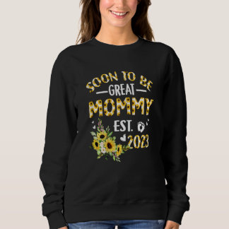 Sudadera Las Mujeres Pronto Serán Mami De Nuevo Girasol 202