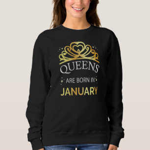 Sudadera Las Mujeres Queens Nacieron En Enero En Capricorni