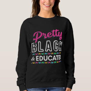Sudadera Las Mujeres Regalan Bonito Negra Y Africano Educad