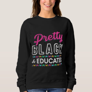 Sudadera Las Mujeres Regalan Bonito Negra Y Africano Educad