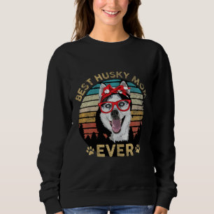 Sudadera Las mujeres retro vintage mejor madre Husky jamás
