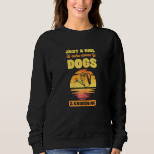 Sudadera Las Mujeres Solamente Una Chica Que Ama A Los Perr