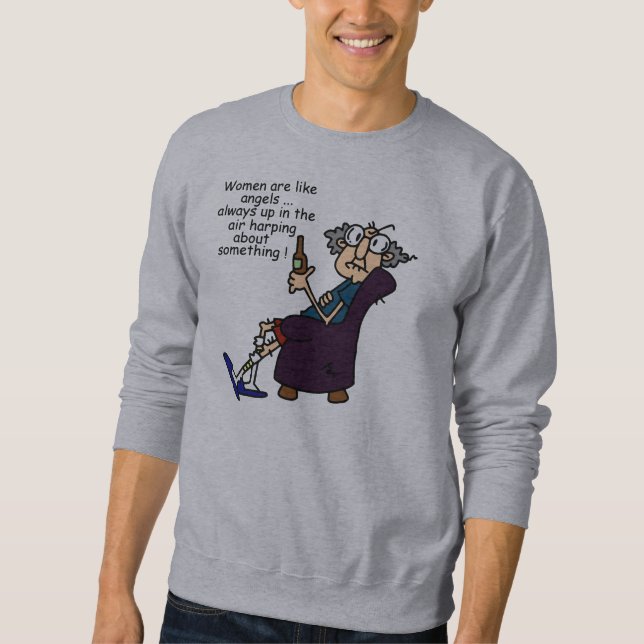 Sudadera Las Mujeres Son Como Los Ángeles (Anverso)