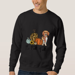 Sudadera Las mujeres son leopardo de perro de Beagle amaril