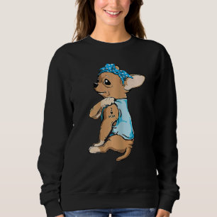 Sudadera Las mujeres tatuan a la madre de Chihuahua que amo