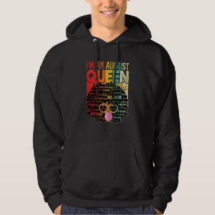 Sudadera Las mujeres ventilaron Melanin Afro Agosto reina n
