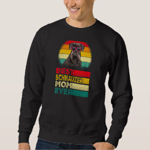 Sudadera Las mujeres vintage mejor Schnauzer Dad el día del