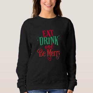 Sudadera Las navidades se toman una bebida, ¡qué graciosa!