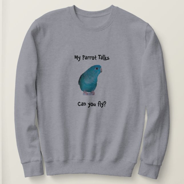 Sudadera ¿Las negociaciones del loro de Linnie, puede usted (Anverso del diseño)