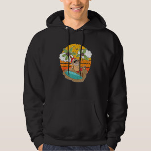 Sudadera Las Palmeras Surgen En Santa Claus Beach Navidades