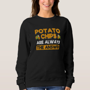 Sudadera Las papas fritas son siempre la respuesta Papa fri
