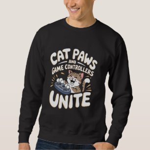 Sudadera Las patas de gato y los controladores de juegos un