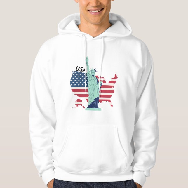 Sudadera Las patrañas masculinas de los Estados Unidos (Anverso)