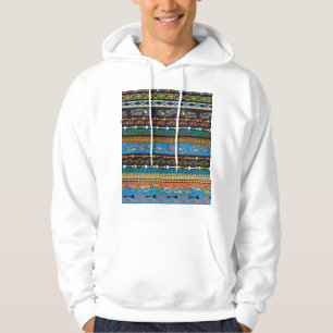 Sudadera Las plumas étnicas: Moda del Boho de bordado