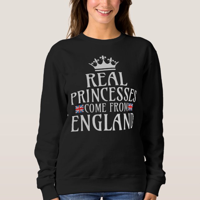 Sudadera Las princesas reales vienen de Inglaterra (Anverso)
