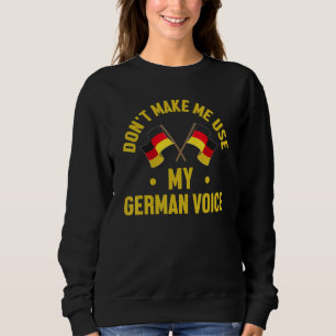 Sudadera Las raíces alemanas de Deutschland no me hacen usa