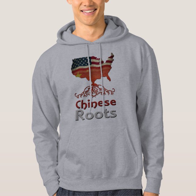 Sudadera Las raíces americanas chinas (Anverso)
