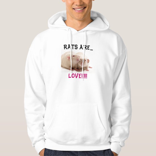 SUDADERA ¡LAS RATAS SON…, AMOR!!!!! (Anverso)