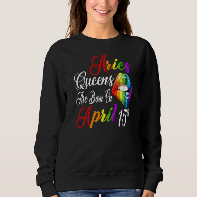 Sudadera Las Reinas De Los Labios De Arcoiris De Mujeres Na (Anverso)